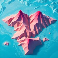 fantastic sea and mountains