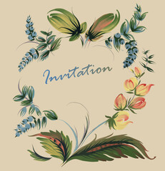 flower, wreath, bouquet, vector, Thanksgiving Day, Invitation, Greeting card , leaf, floral,  painting, texture, fashion,  nature , design, frieze, border, print, plant, herb, carpet, frame , ornate, 