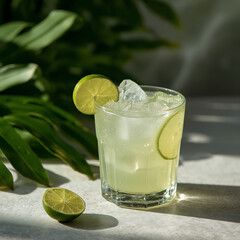 mojito cocktail on wooden table