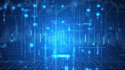 Abstract Digital Data Visualization