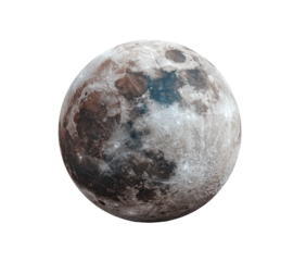 Full moon, muted tones, craters, celestial body