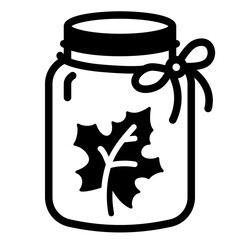 Autumn Mason Jar Icon