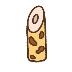 手書き風のアイコン　ちくわ