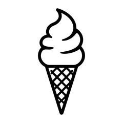 ice cream cone icon isolated PNG transparent