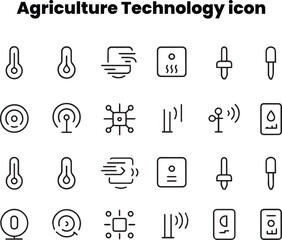 Hydroponic Farming System Icons