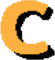 Fototapeta premium Pixel Art Typography