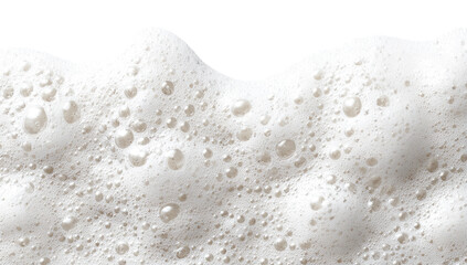 Close-up of foamy white bubbles