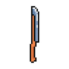 Pixel art sword weapon graphic design icon