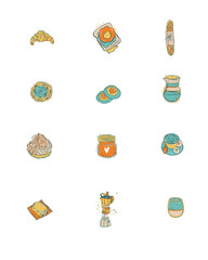 Set of coffee icons