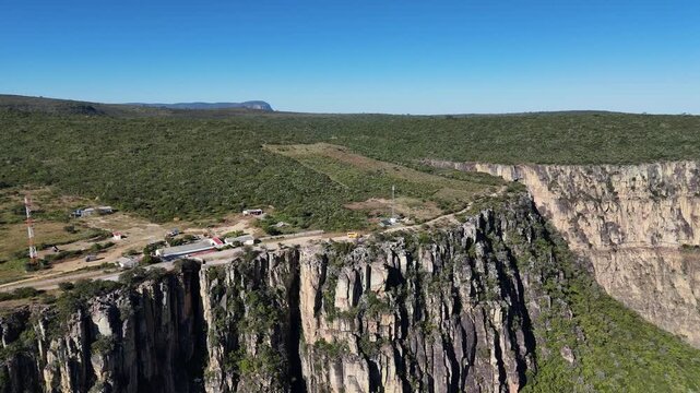 Majestic view of Tundavala mountains and cliffs captured by drone in southern Angola&rsquo;s Huila province.