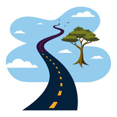 road to the sky, Eps file. 