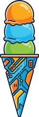 Robotic Ice Cream Cone