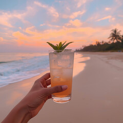 palm tree in the sea