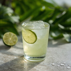 mojito cocktail with lime