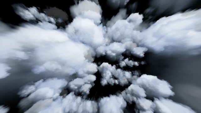 alpha Shuttling through the thick clouds.(produced by AE,not AI-generated)