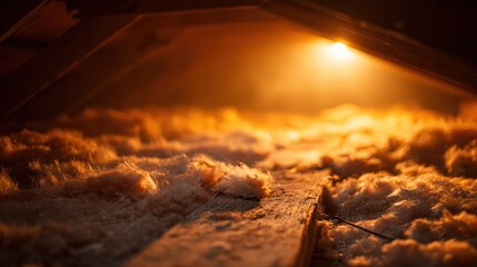 Attic Insulation with Wooden Beams: Home Energy Efficiency