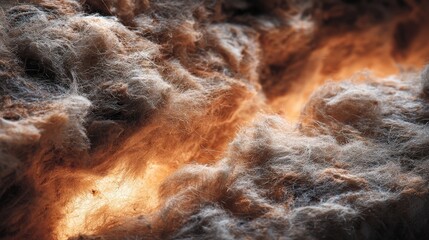 Textured Abstract Background: Fluffy Insulation Material