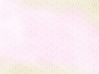 紗綾形文様①　春霞のような美しい和柄の背景