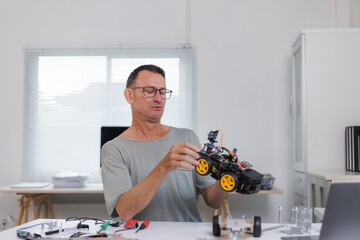 Adult learning robotics, developing vehicle technology