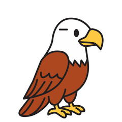 Cute Eagle Animal Illustration