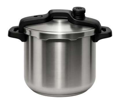 A pressure cooker featuring a safe pressure release system for shared kitchen use.