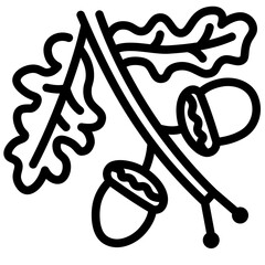 Acorn Branch Icon