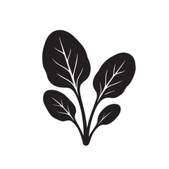 Tree  silhouette on vector with white background