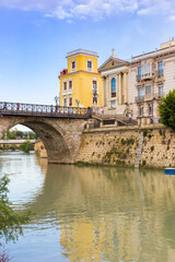 Fototapeta premium Historic Peligros church at the bridge in Murcia, Spain
