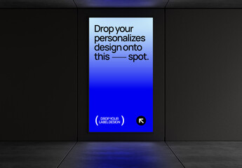 LED Advertising Screen Mockup