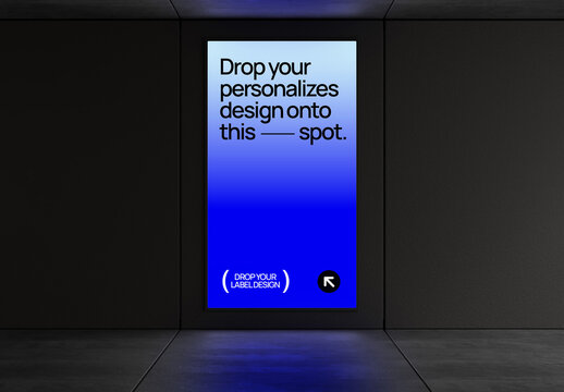 LED Advertising Screen Mockup
