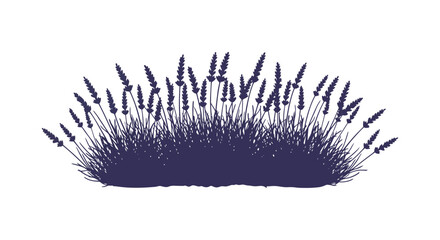 Delicate purple lavender stalks with textured brush strokes for natural beauty and rustic design elements