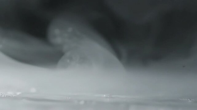 Mysterious Vapor: A captivating view of wispy, swirling vapor, exuding an atmosphere of intrigue, mystery, and surrealism.