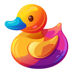 rubber duck on white background