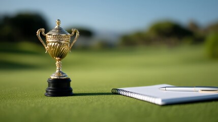 Golf Ball, Executive, Meeting, Corporate Golf Tournament Success: Trophy and Agenda Alignment