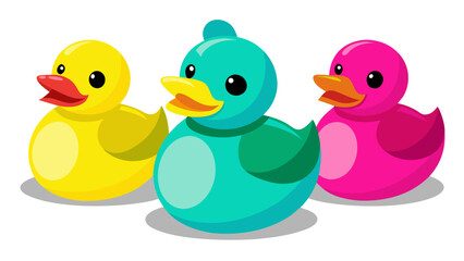 rubber duck and ducklings