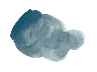 Gray watercolor stain. Watercolor background for logo or text.