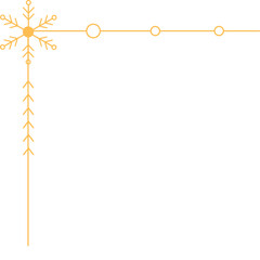 Christmas Snowflake Corner