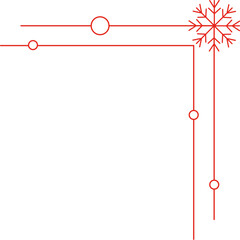 Christmas Snowflake Corner