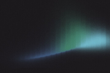 Abstract gradient artwork featuring soft blue and green light blending into deep shadows. Minimalist, moody digital design with smooth tonal transitions. Ideal for modern  or backgrounds.