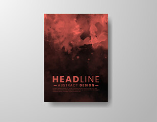 Cards with watercolor background. Design for your cover, date, postcard, banner, logo.