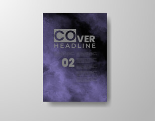 Cards with watercolor background. Design for your cover, date, postcard, banner, logo.