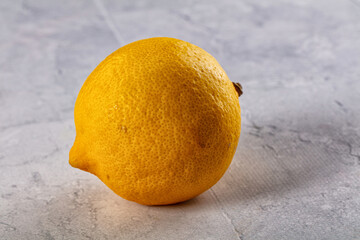 Ripe sour whole lemon fruit