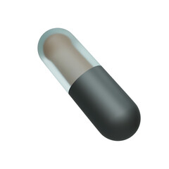 pill isolated on white background