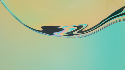 Fluid chrome shapes. Perfect abstract background, wallpaper, or design element. 3d rendering illustration not AI