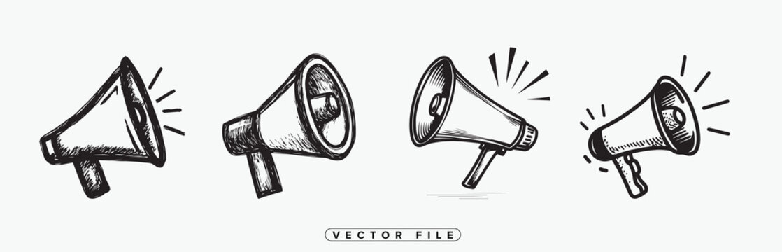 Sketch of four arrowheads in various styles a vintage illustration