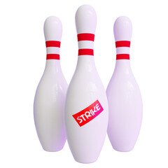 bowling ball and pins