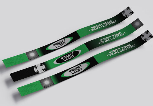 Event Wristband Mockup