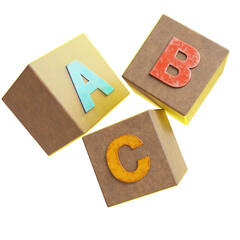 wooden alphabet blocks