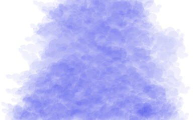 Abstract blue smoke against a bright, clear white sky creates a dramatic cloudscape