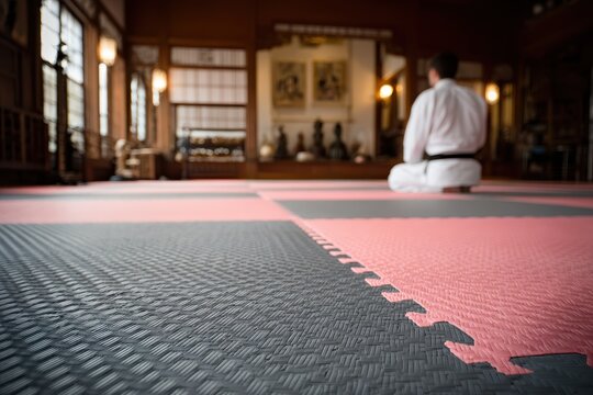 Martial Arts Mats. Dojo Training for Fitness and Sport Athletes